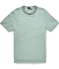 휴고 보스 맨즈 탑스 셔츠 로고 Hugo Boss Logo Collar Short Sleeve TShirt Open Green 그린