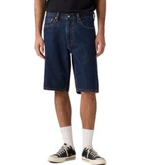 리바이스 맨즈 하의 바지 반바지 반바지 데님 LevisR 469 Loose Fit 12 Inseam Denim Shorts Active Run 데님