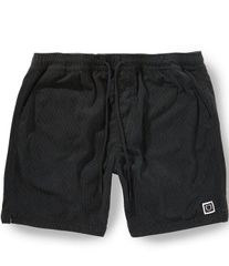 브릭스턴 맨즈 하의 바지 반바지 반바지 코듀로이 반바지 Brixton Everyday Corduroy 7 Inseam Shorts Washed Black 브래지어
