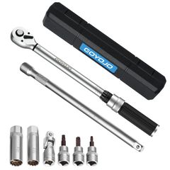 ☆新品☆GOYOJO トルクレンチ プレセット型 磁気薄型スパークプラグ 8点セット 差込角(3/8インチ) 10-60N.m 両回転対応 トルク精度 ±3% 自動車用、自電車、オートバイ、機械の整備 タイヤ交換 作業工具 （ 10-60N. c8c75e48