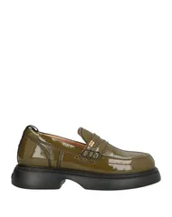 ガニー レディース シューズ スリッポン・ローファー モカシン GANNI Military Green グリーンのサムネイル