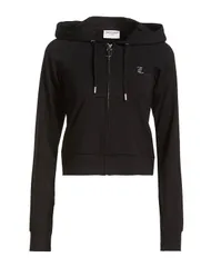 ジューシークチュール レディース アウター パーカー・スウェット JUICY COUTURE Black ブラックのサムネイル