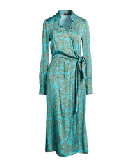 リュージョー レディース トップス ワンピース ラップドレス LIU JO Turquoise Blue ブルーのサムネイル
