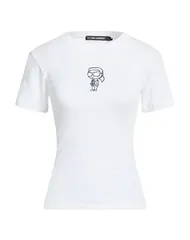 カール ラガーフェルド レディース トップス Tシャツ KARLAGERFELD White ホワイトのサムネイル