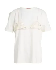 ツインセット レディース トップス Tシャツ TWINSET Off White オフホワイトのサムネイル