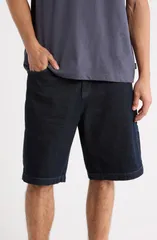 ビラボン メンズ ボトムス デニムパンツ ショートパンツ Billabong Badog Denim Utility Shorts Dark Denim デニムのサムネイル