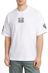 ジースター メンズ トップス Tシャツ コットン グラフィック GSTAR Barcode Boxy Organicotton Graphic TShirt White ホワイトのサムネイル