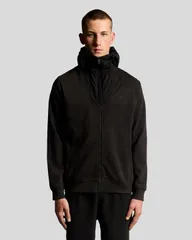ライルアンドスコット メンズ アウター ジャケット・ブルゾン Lyle Scott Panelled Hybrid Jacket Black Ice ブラックのサムネイル