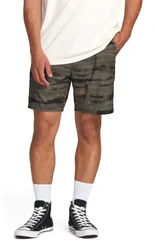 ビラボン メンズ ボトムス ハーフパンツ・ショーツ ショートパンツ Billabong Surftrek Elastic Waist Shorts Dark Militaryのサムネイル