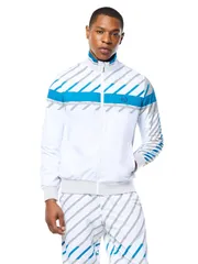 セルジオタッキーニ メンズ アウター ジャケット・ブルゾン Sergio Tacchini Quadretto Track Jacket Brilliant White ホワイトのサムネイル