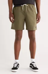 バンズ メンズ ボトムス ハーフパンツ・ショーツ ショートパンツ Vans Range Relaxed Wateresistant Sport Shorts Mossy Olive オリーブのサムネイル
