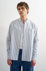 定価15800円 SO 大山シュン ストライプレギュラーカラーシャツ Mサイズ
