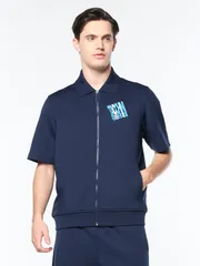 セルジオタッキーニ メンズ アウター ジャケット・ブルゾン Sergio Tacchini Urso Short Sleeve Track Jacket Maritime Blue ブルーのサムネイル