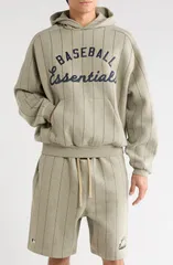 フィアオブゴッド メンズ アウター パーカー・スウェット コットン 刺繍 フリース Fear of God Essentials x MLB Embroide red Cotton Blend Fleのサムネイル