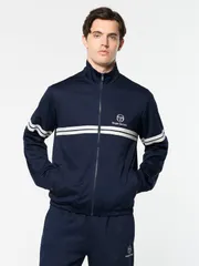 セルジオタッキーニ メンズ アウター ジャケット・ブルゾン メッシュ Sergio Tacchini Arturo Mesh Track Jacket Maritime BlueQuiet Grayのサムネイル