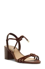アレッツォ レディース シューズ ヒール サンダル アンクル Arezzo Camila Mid Ankle Tie Sandal Warm Toffeeのサムネイル