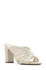 アレッツォ レディース シューズ サンダル ヒール Arezzo Ciara Block Heel Sandal Off White オフホワイトのサムネイル