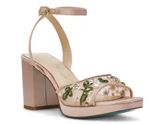 ベッツィジョンソン レディース シューズ サンダル Betsey Johnson Kirra Sandal Beige Mesh ベージュのサムネイル