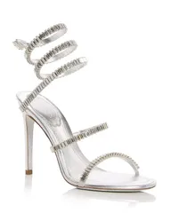 レネ・カオヴィラ レディース シューズ サンダル Rene Caovilla Womens Cleo Spark Embellished Sandalsilver Crystal シルバーのサムネイル