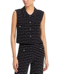 ミリー レディース トップス シャツ ニット MILLY Lainey Knitop Blackwhite ホワイトのサムネイル