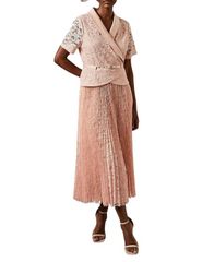 未使用 ALICE + OLIVIA ローズゴールド ピンク ドレス ワンピース 
