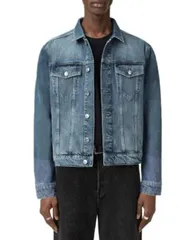オールセインツ メンズ アウター ジャケット・ブルゾン デニム ALLSAINTS Inveroy Denim Jacket Washed Indigo インディゴのサムネイル