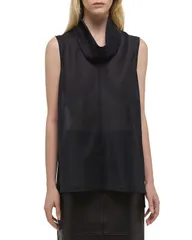 ヘルムート ラング レディース トップス シャツ Helmut Lang Cowl Neck Top Black ブラックのサムネイル