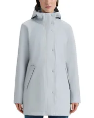 ハンター レディース アウター ジャケット・ブルゾン Hunter Acacia Rubberized Rain Jacket Silver Grey グレーのサムネイル