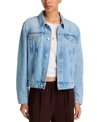 マザー レディース アウター ジャケット・ブルゾン デニム ジャケット MOTHER The Bruiser Denim Jacket This Is How I Roll デニムのサムネイル