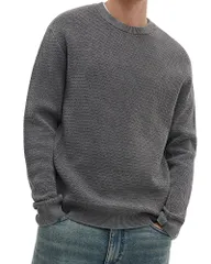 ラグアンドボーン メンズ アウター ニット・セーター クルーネック rag bone Caden Washed Crewneck Sweater Charcoal Gray チャコールのサムネイル