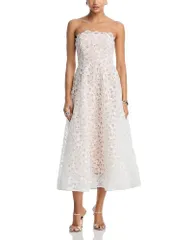 ミリー レディース トップス ワンピース レース MILLY Petunia Lace Gown White ホワイトのサムネイル