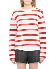 ザディグ エ ヴォルテール レディース アウター ニット・セーター Zadig Voltaire Spikyz Button Shoulder Sweater Gris Chineのサムネイル