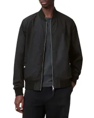 オールセインツ メンズ アウター ジャケット・ブルゾン ALLSAINTS Bassett Reversible Bomber Jacket BlackCommand Blue ブラックのサムネイル