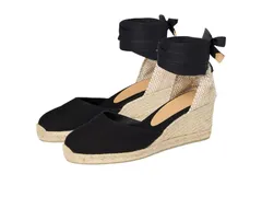 カスタ ニエール レディース シューズ ヒール CASTANER Carina 60mm Wedgespadrille Black ブラックのサムネイル