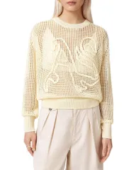 オールセインツ レディース アウター ニット・セーター ALLSAINTS Raelyn Open Stitch Sweater Antique White ホワイトのサムネイル