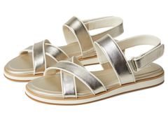 콜 한 여성 슈즈 샌들 Cole Haan Mirabelle Crisscrossandalsoft Gold TalcaIvory 아이보리