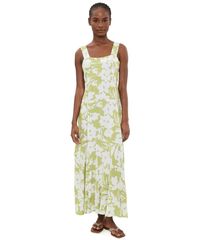 빈스 카무트 레이디스 탑스 원피스 맥시 Vince Camuto Thick Strap Maxi Dress Flora Green 그린