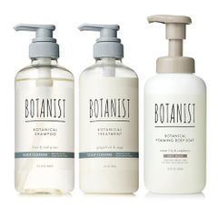 BOTANIST 보타니스트 샴푸 트리트먼트 바디 비누 거품 3 점 세트 두개골 클렌즈 × 딥 모이스트 ma 2d876c77