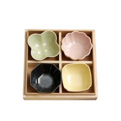[ 애프터눈 티 리빙 ] AfternoonTea LIVING 小鉢 GY31 미노야키 小鉢 4개 세트 ONE COLORma 5629dddc