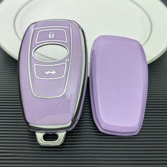 스바루 스마트 키 케이스 TPU 키 커버 포레스터 레보그 퍼플