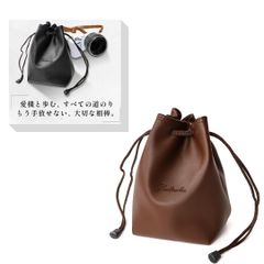 [Finalis] 카메라 가방 일안 리플렉스 케이스 [가죽 보호] [자립] 건착 가방 소프트 카메라 케이스 카메라 파우치 경량 건착 소형 이너 가방 안감 양털 가죽 (브라운, S) [브라운] [S]