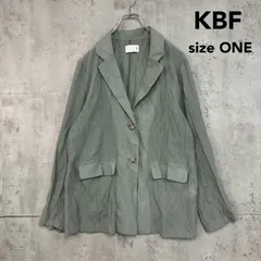 KBF ケービーエフ シアーコールテーラードジャケット ONE グリーン系 シアー素材 透け感 ニュアンスカラー テーラード ジャケット ライトアウター 羽織り カジュアル ナチュラル 大人カジュアル きれいめ 春夏 トレンド 重ね着 レイヤード ★ ■◆のサムネイル