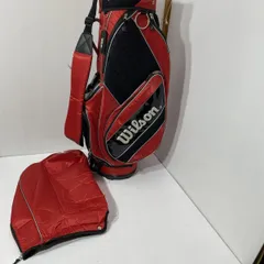 ゴルフ wilson ウィルソン キャディーバッグ 8インチ相当 6分割 カバー付き BBL0429/大4182/0531のサムネイル