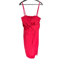   ROYAL PARTY ロイヤルパーティ ミニワンピース ドレス ミニ丈 パーティー 結婚式 レッド 赤 red • S Lady's  サイズ1【MAN7】のサムネイル