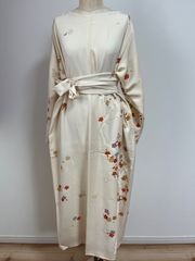 極美品☆着物リメイクオーダー品］振袖着物リメイク和柄切替ワンピース
