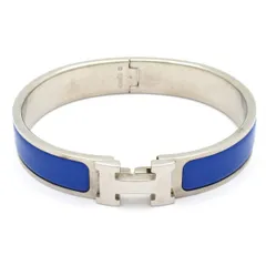 HERMES(エルメス) バングル美品  クリックH シルバー×ブルーのサムネイル