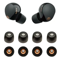 新品 VSuRing イヤーピース ソニー用 WF-1000xm5 交換用 8個 低反発ウレタン製 耳垢ガード フィルター付 Fit in the Case 遮音性 滑り止め 柔らかい 快適 付けたまま充電可能 フィット感向上 メモリーフォーム スポンジ SOのサムネイル