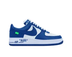 6 5 Louis Vuitton x NIKE エアフォース 1 ロウ 白 チーム ロイヤルのサムネイル