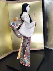 ヴィンテージ 日本人形 庶民　着物 芸者 舞妓 京都 伝統的　尾山人形 中古】ヴィンテージ 日本人形 尾山人形 着物 芸者 舞妓 京都 伝統的