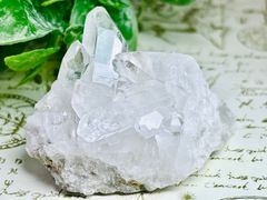 ✨ヒマラヤ水晶ポイント＆菊花水晶✨浄化セット 台座付 - メルカリ